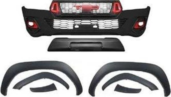 Toyota Hılux Revo 2016+ Uyumlu Rocco TRD Body Kit (Panjur & Tampon & Dodik Seti) - Image 1