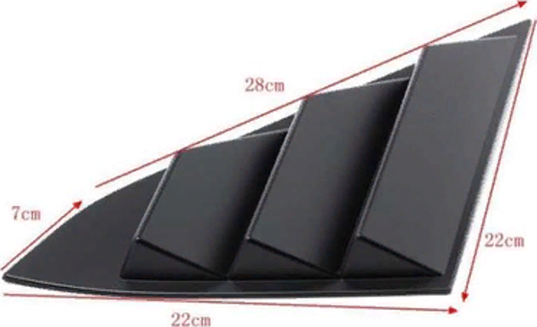 Honda Civic Fc5 2016-2020 Kelebek Camı Kaplaması Geniş Model - Image 1