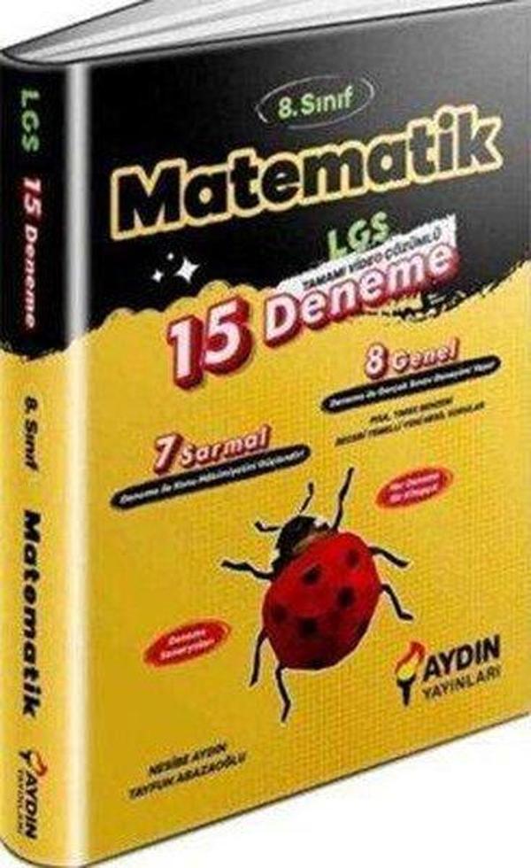 LGS 8. Sınıf Matematik 15 Deneme - Aydın Yayınları-Eğitim - Image 1