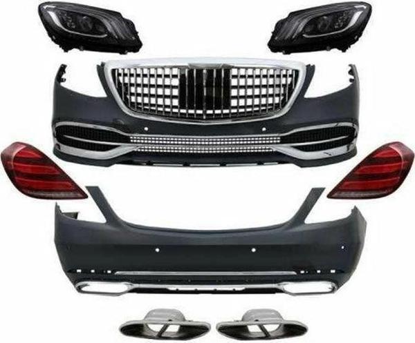 Mercedes W222 S Serisi 2014-2020 Uyumlu May Bach Body Kit - Image 1