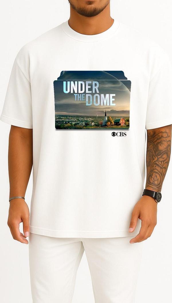 Oversize Under The Dome Series And Season Folder İcons, Under The Dome Göğüs Tasarımlı Unisex T-Shirt - Image 1