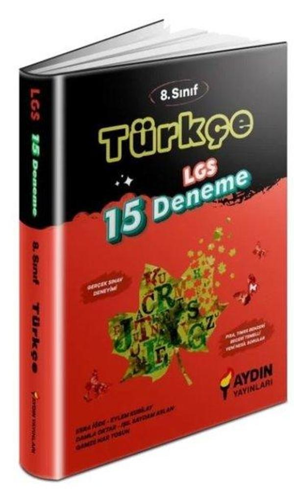 LGS 8. Sınıf Türkçe 15 Deneme - Aydın Yayınları-Eğitim - Image 1