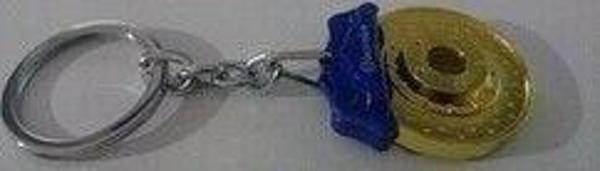 Sportif Anahtarlık Mavi Kaliper Sarı Disk - Image 1