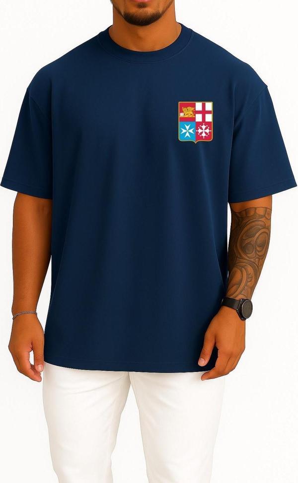 Oversize Flag Of Italy Maritime Republics Italian Navy Jack Cep Tasarımlı Unisex T-Shirt - Image 1