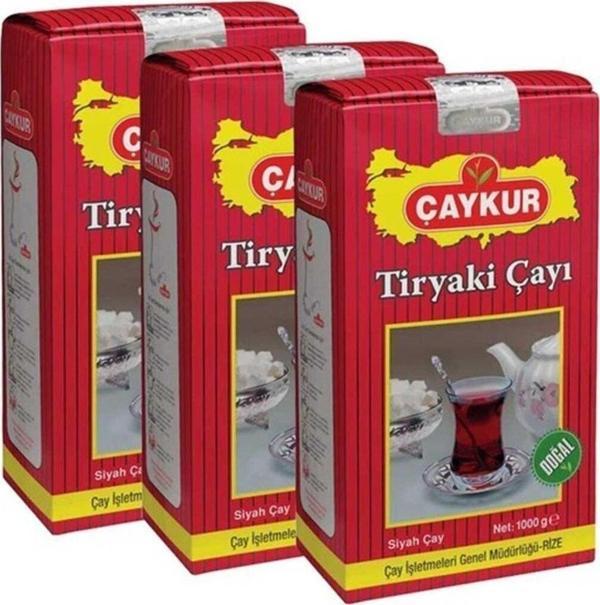 Çaykur Tiryaki Çay 1 Kg - 3 Adet - Image 1