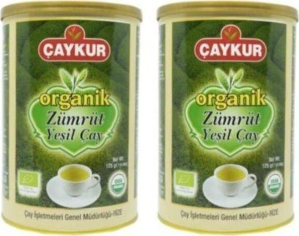 Çaykur Organik Zümrüt Yeşil Çay 125 gr X 2 Adet - Image 1