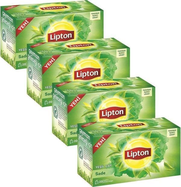 Lipton Berrak Yesil Cay Sade 20'li Bardak Poset Cay X 4 Adet - Image 1