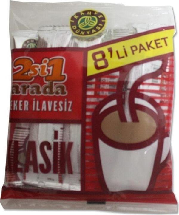 Kahve Dünyası 2'si 1 Arada Klasik 8'li X 5 Paket - Image 1