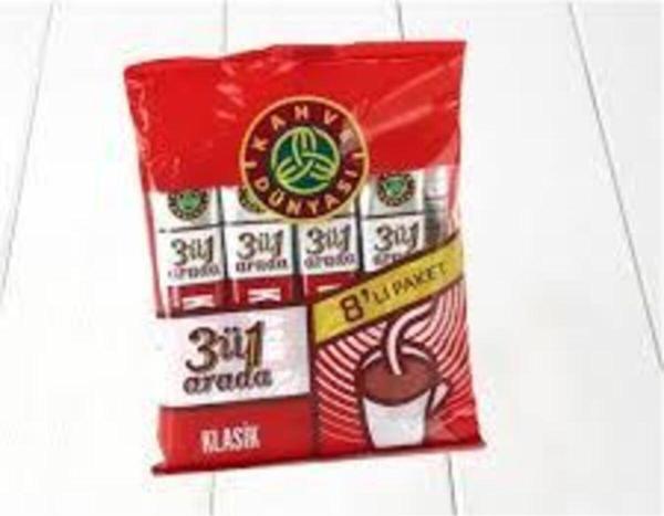 Kahve Dünyası 3ü 1 Arada Klasık 8'Li Mp 10 Paket - Image 1