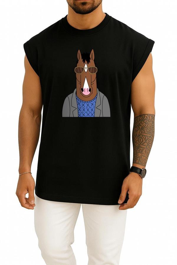 Oversize Princess Carolyn Diane Nguyen Desktop Animation Bojack Horseman Göğüs Tasarımlı Atlet - Image 1