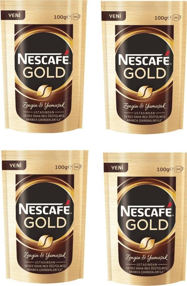 Nescafe Gold 100 gr X 4 Adet - Image 1