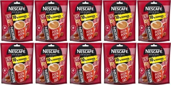 Nescafe Nescafé 3'ü 1 Arada Original 10 Lu 10 Adet (top:100 Adet) - Image 1