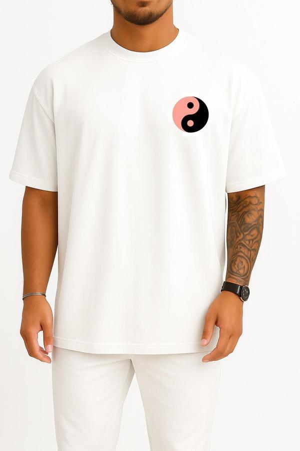 Oversize Blackpınk Cep ve Sırt Tasarımlı Unisex T-Shirt - Image 1