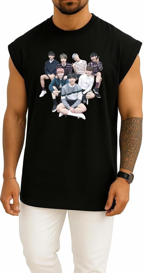 Oversize Bts Sticker N.O -Japanese Ver.- K-Pop, Group Göğüs Tasarımlı Atlet - Image 1