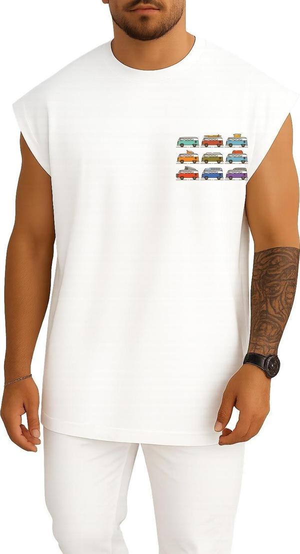 Oversize Minimalist - Karavan - Traveller Cep Tasarımlı Atlet - Image 1