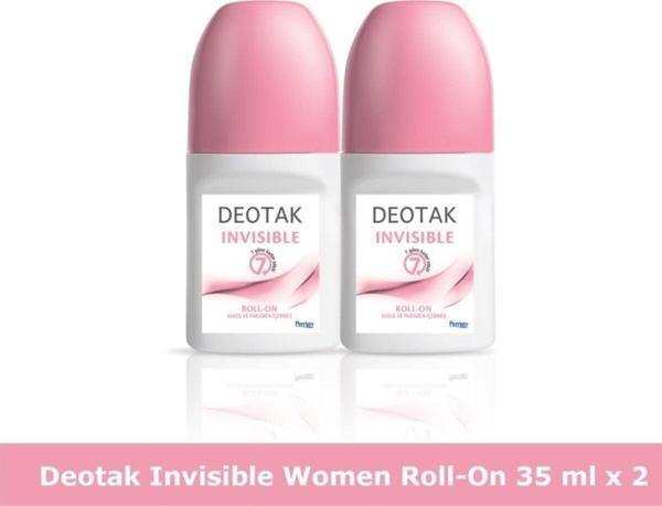 Deotak Insivible Roll-on Deodorant 35 Ml X 2 - Image 1