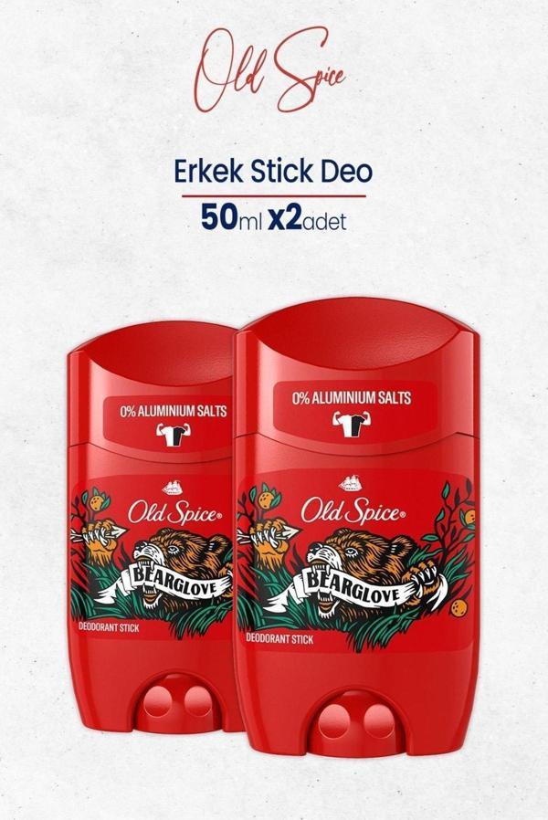Old Spice Bearglove Erkek Stick Deodorant 50 Ml X 2 Adet - Image 1