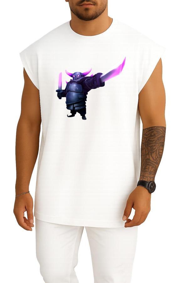 Oversize Pekka Clash Of Clans Göğüs Tasarımlı Atlet - Image 1