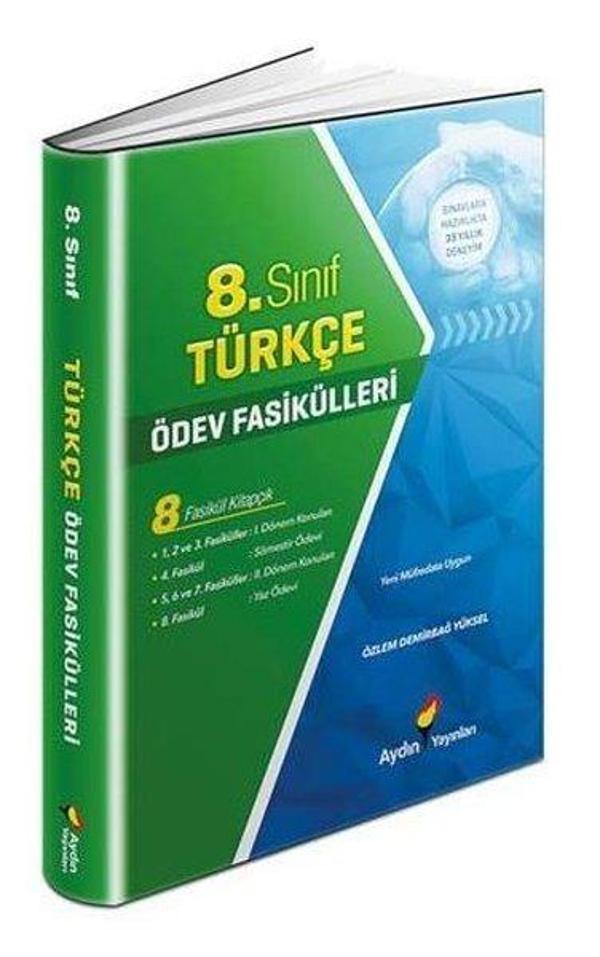 8. Sınıf Türkçe Ödev Fasikülleri - Aydın Yayınları-Eğitim - Image 1