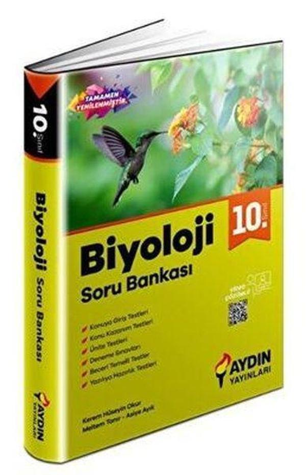 10. Sınıf Biyoloji Soru Bankası - Aydın Yayınları-Eğitim - Image 1