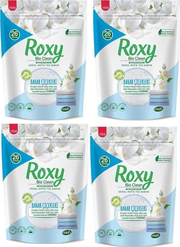 Dalan Roxy Bio Clean Doğal Matik Toz Sabun Bahar Çiçekleri 800 Gr x 4 Adet - Image 1