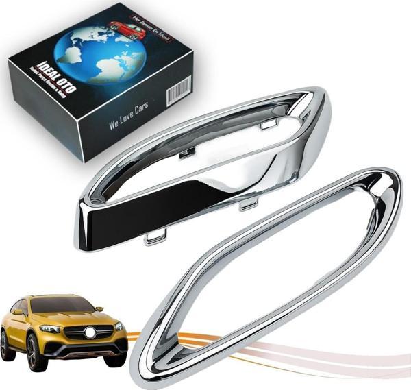 Lala Otomotiv Mercedes Mercedes Glc / Glc Coupé (X253/C253) 2015-... Sol & Sağ Egzoz Krom Çerçeve Takımı - Image 1