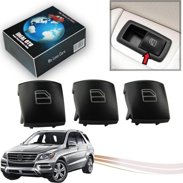 Lala Otomotiv Mercedes M W164 2005-2024 Yolcu Kapısı Cam Düğmesi Takımı 3Lü (Sürücü Kapısı İçin Değildir) - Image 1