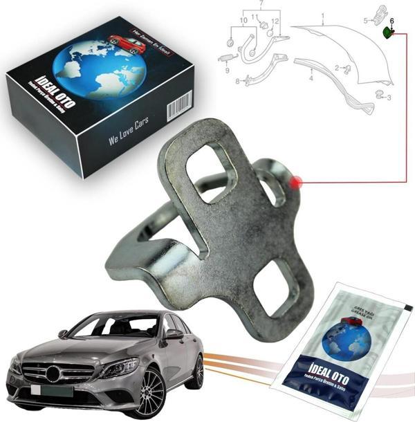 Lala Otomotiv Mercedes C W205 2014-2024 İçin Bagaj Kilit Karşılığı A2047580003 - Image 1