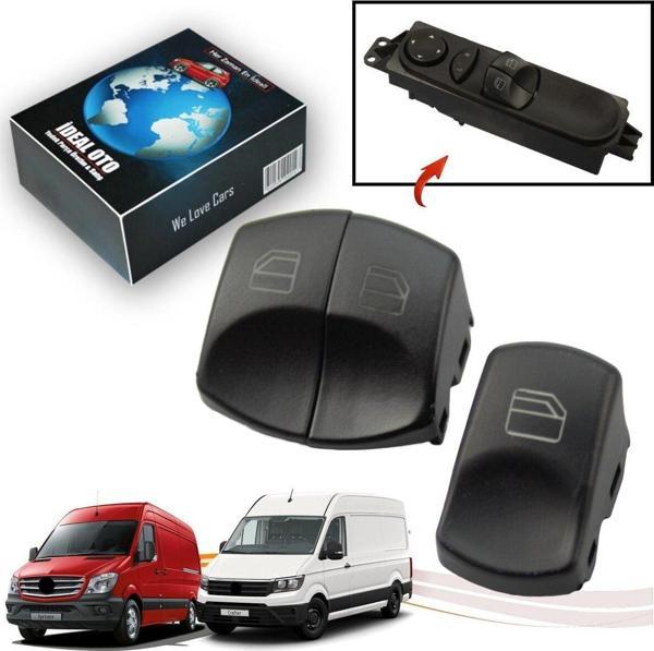 Lala Otomotiv Mercedes Sprinter 906 Vw Crafter Ön Sol 2Li + Ön Sağ/Arka Cam Düğme Kapağı (3 Adet) - Image 1
