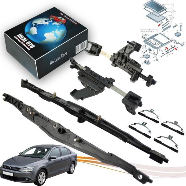 Lala Otomotiv Volkswagen Vw Jetta 6 2010-2018 5M0877481A 4B0877165, 8D5877151A İçin Sunroof Kızak Tamir Seti - Image 1