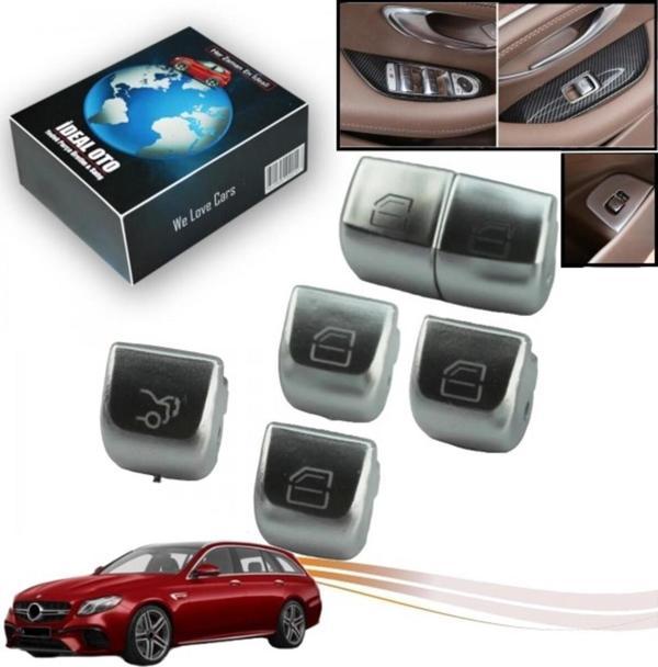 Lala Otomotiv Mercedes E Sınıfı C238 Coupe / A238 Cabriolet (2016-...) İçin Sürücü Yolcu Bagaj Cam Düğmesi Seti - Image 1