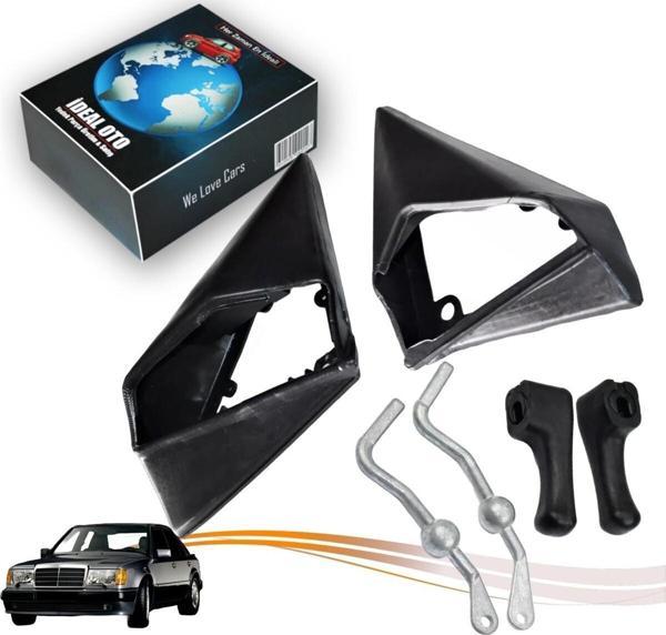 Lala Otomotiv Mercedes W124 1984-1993 1248107716 İçin Sol Sağ Ayna Dip Fitili Lastiği & Ayar Kolu Tamir Seti - Image 1