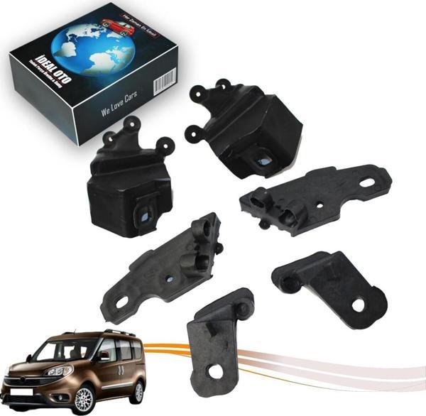 Lala Otomotiv Fiat Doblo 4 2014-2017 İçin Sol & Sağ Far Bağlantı Plastik Tamir Seti - Image 1