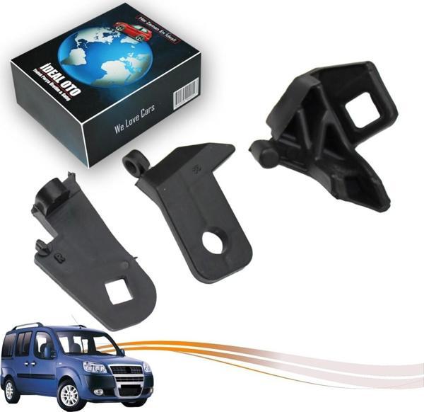 Lala Otomotiv Fiat Doblo 3 2010-2013 İçin Sağ Far Bağlantı Plastik Tamir Seti - Image 1