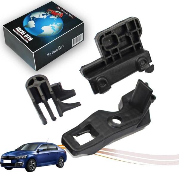 Lala Otomotiv Citroen C Elysee 2017-2024 İçin Sol Far Bağlantı Plastik Seti 9805552680 - Image 1
