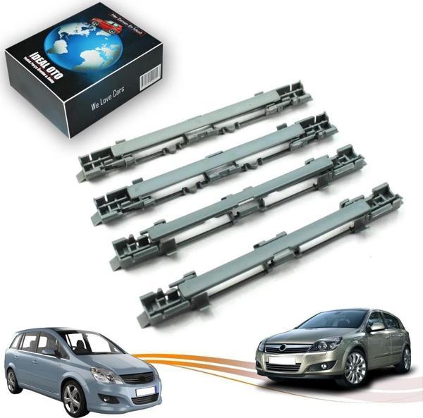 Lala Otomotiv Opel Zafira B & Opel Astra H Gri Tavan Çıtası / Kapağı 4Lü Set (Kolay Açılır Kapanır) - Image 1
