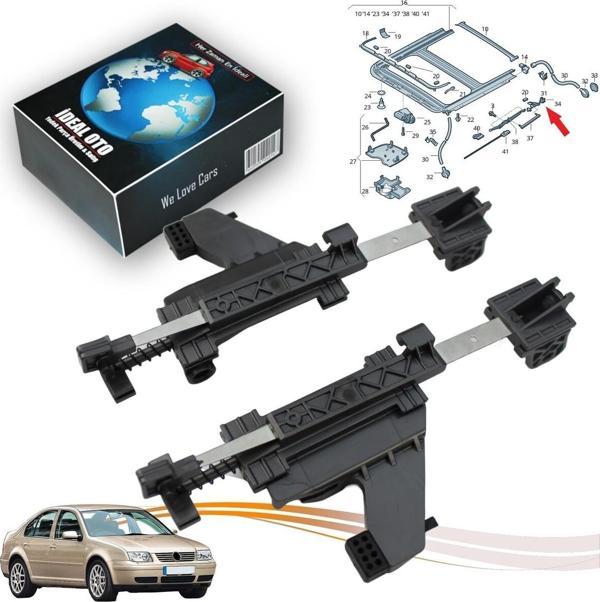 Lala Otomotiv Vw Bora 1J2,1J6 1998-2005 5M0877481A 5M0877482A İçin Sunroof Arka Sol Sağ Kablo Yönlendirme Parçası - Image 1