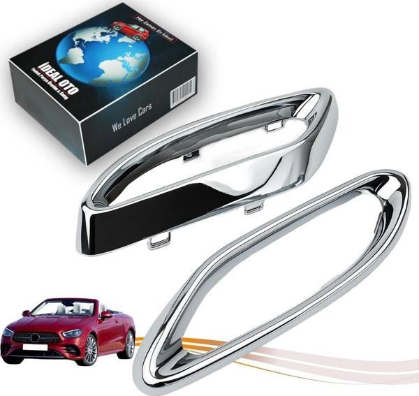 Lala Otomotiv Mercedes E-Sınıfı A238 / C238 (2016-2025) Sol & Sağ Egzoz Krom Çerçeve Takımı - Image 1