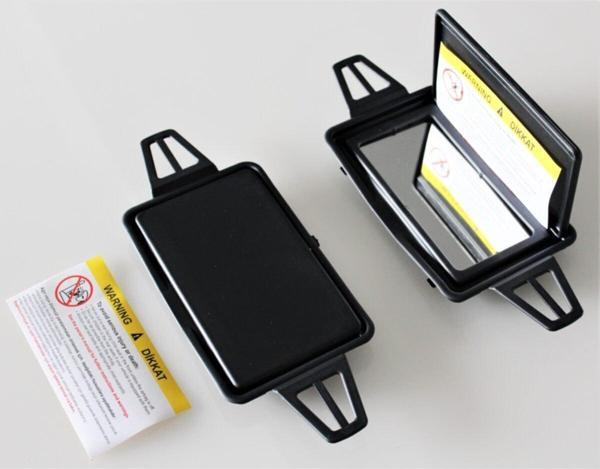 Lala Otomotiv Mercedes E Serisi W210 W211 Güneşlik Aynası Siyah - 2 Adet (Çerçeve:15,3 X 9,4 Cm) - Image 1