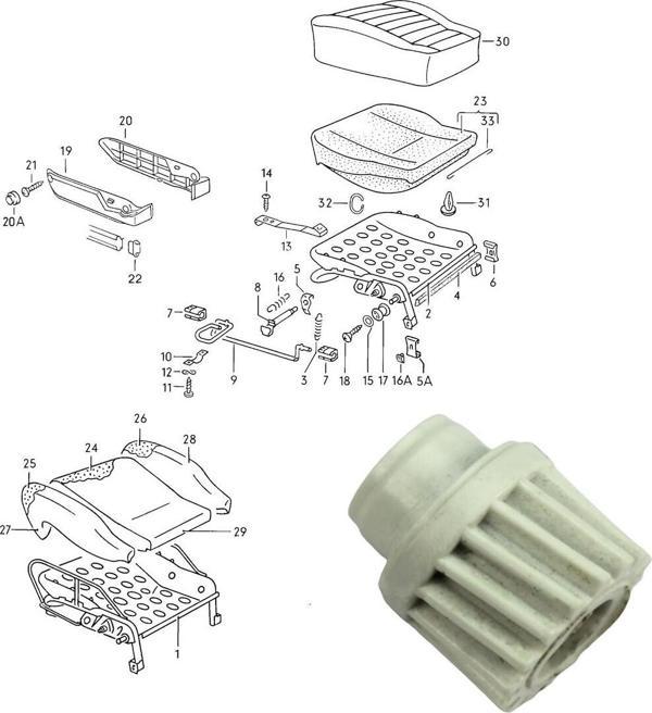 Lala Otomotiv Nissan Murano,Uyumlu Altima, Maxima, 350Z, 370Z Koltuk Ayar Motor Dişlisi 874550Am513 - Image 1