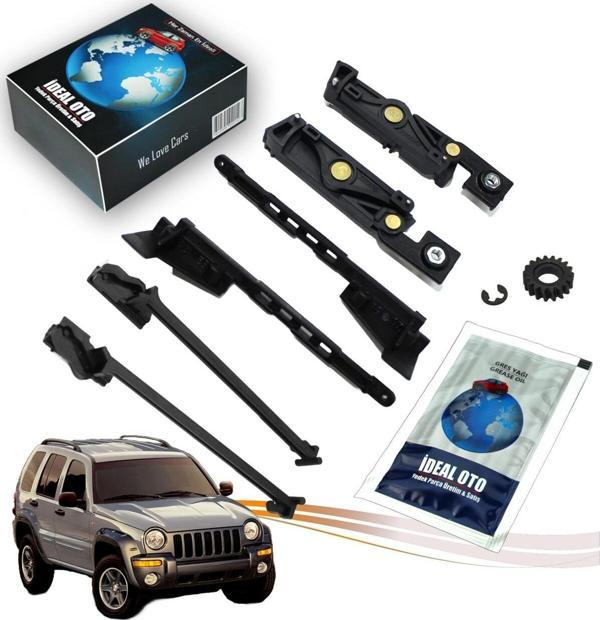 Lala Otomotiv Jeep Cherokee 2 Kj 2001-2008 İçin Sunroof Kızak Dişli Tamir Seti & Grease Yağı - Image 1