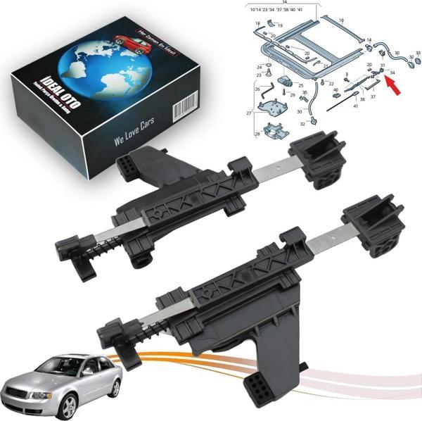 Lala Otomotiv Audi A4 (8E B6) 2000-2005 5M0877481A İçin Sunroof Teli Yönlendirme Braket Seti - Image 1