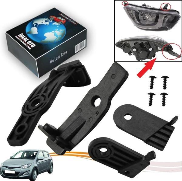 Lala Otomotiv Hyundai İ20 Mk1 Pb Pbt 2008-2015 İçin Sağ & Sol Far Tutucu Tamir Braket Klips Seti 921021J570 - Image 1