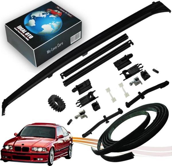 Lala Otomotiv Bmw 3 E36 1990-2002 İçin Sunroof Su Oluğu, Fitili, Kızak Tamir Kiti 54128119752, 54128119050 ... - Image 1