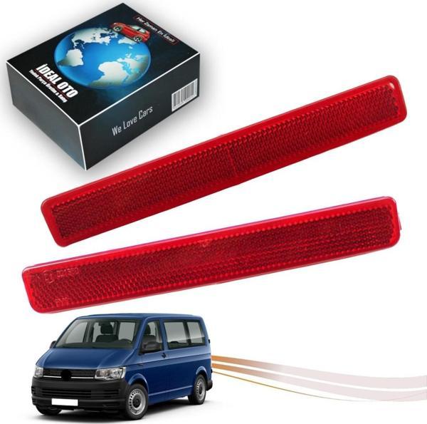 Lala Otomotiv Volkswagen T5 2003-2015 2 Adet Sağ Ve Sol Arka Tampon Reflektörü - Image 1