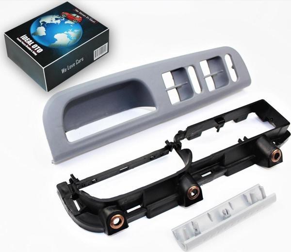 Lala Otomotiv Vw Golf 4 Bora Gri Kapı Kolu Cam Düğme Çerçeve Kapak Seti (4 Kapılı Araçlar) 3B0867171A 1J1867179A - Image 1