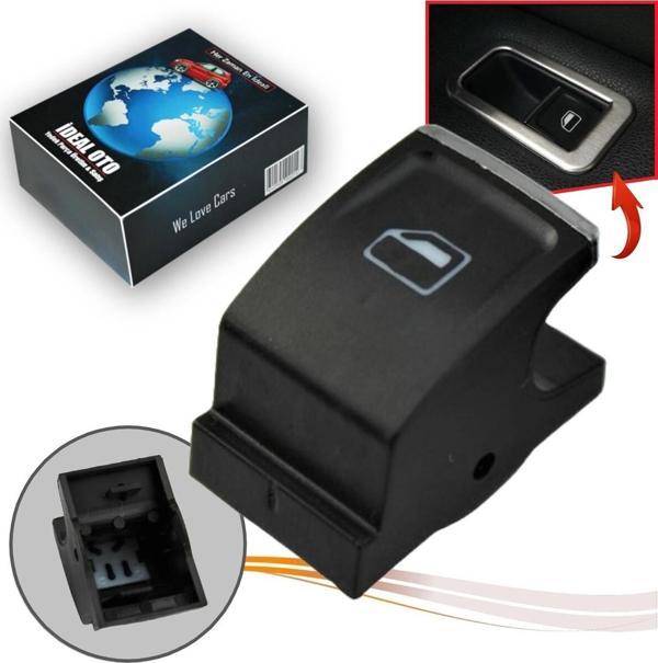Lala Otomotiv Vw Passat B8 Golf 7 Skoda Leon Cam Düğme Kapağı - Image 1