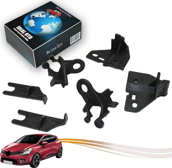 Lala Otomotiv Renault Clio 4 2012-2018 İçin Ön Sol & Sağ Far Tutucu Plastik Set - Image 1