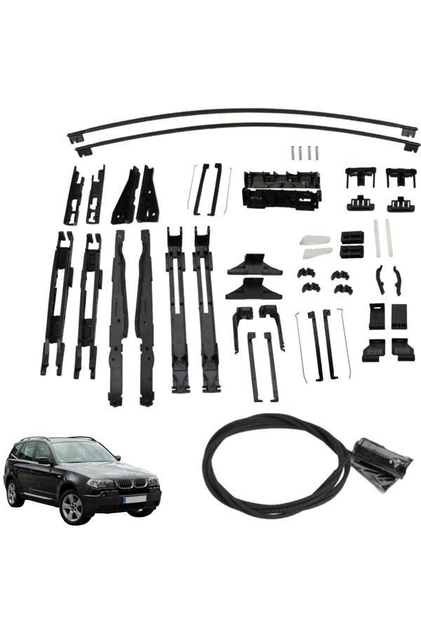 Lala Otomotiv Bmw X3 E83 Panoramik Sunroof Ön & Arka Ray Kızak Tamir Seti - Image 1