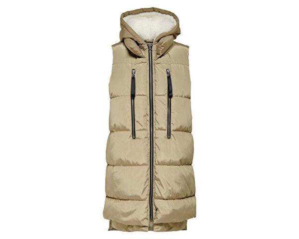 Only Onlnora Puffer Waistcoat Cc Otw Kadın Yeleği 15235033-CROCKERY Krem - Image 1